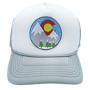 Kids' Colorado Trucker Hat - Snowy Mountain Snapback Youth Hat-2