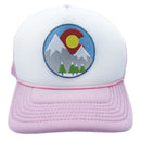 Kids' Colorado Trucker Hat - Snowy Mountain Snapback Youth Hat-9