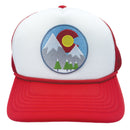 Kids' Colorado Trucker Hat - Snowy Mountain Snapback Youth Hat-5