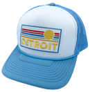 Detroit, Michigan Trucker Hat - Retro Sun Snapback Hat-1
