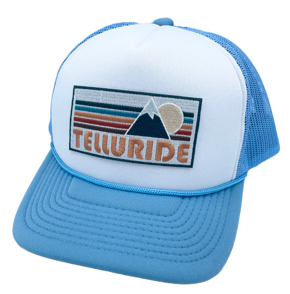 Telluride, Colorado Trucker Hat - Retro Mountain Snapback Hat