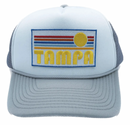 Tampa, Florida Trucker Hat - Retro Sun Snapback Tampa Hat-2