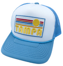 Tampa, Florida Trucker Hat - Retro Sun Snapback Tampa Hat-4