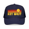 Kids Key West, Florida Retro Sunset Trucker Hat - Youth Cap