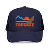 Kids Truckee, California Trucker Hat Mountain - Youth Cap on white background