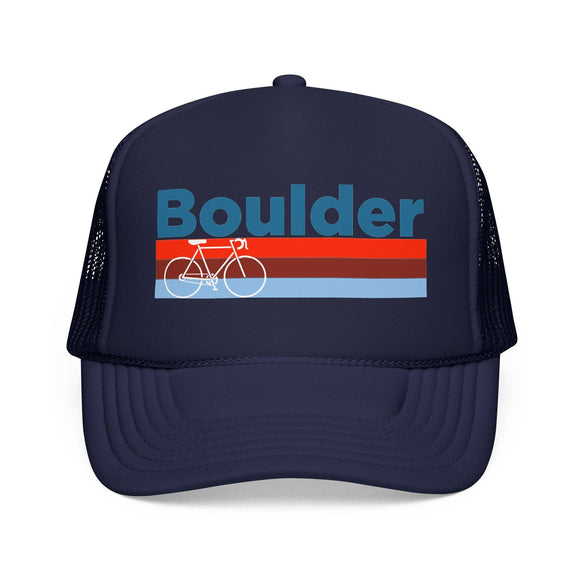 Kids Boulder, Colorado Trucker Hat Foam Bike - Youth Cap