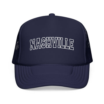 Kids Nashville, Tennessee Trucker Hat Vintage College Foam M on white background