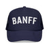Kids Banff, Canada Trucker Hat - Youth Snapback Cap on white background