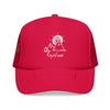 Kids Keystone, Wyoming Trucker Hat - Youth Snapback Cap on white background