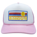 Minnesota Trucker Hat - Retro Sun Snapback Minnesota Hat-6