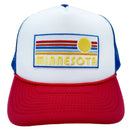 Minnesota Trucker Hat - Retro Sun Snapback Minnesota Hat-1