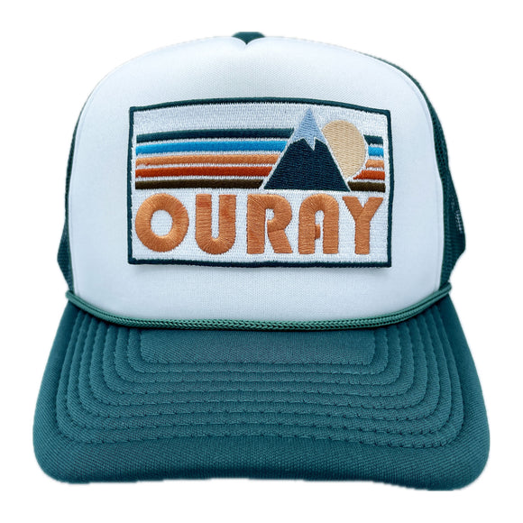 Ouray, Colorado Trucker Hat - Retro Mountain Snapback Ouray Hat