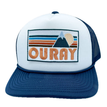 Ouray, Colorado Trucker Hat - Retro Mountain Snapback Ouray Hat - 0