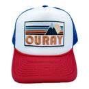 Ouray, Colorado Trucker Hat - Retro Mountain Snapback Ouray Hat-4