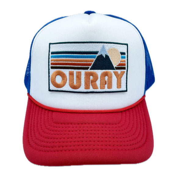 Ouray, Colorado Trucker Hat - Retro Mountain Snapback Ouray Hat