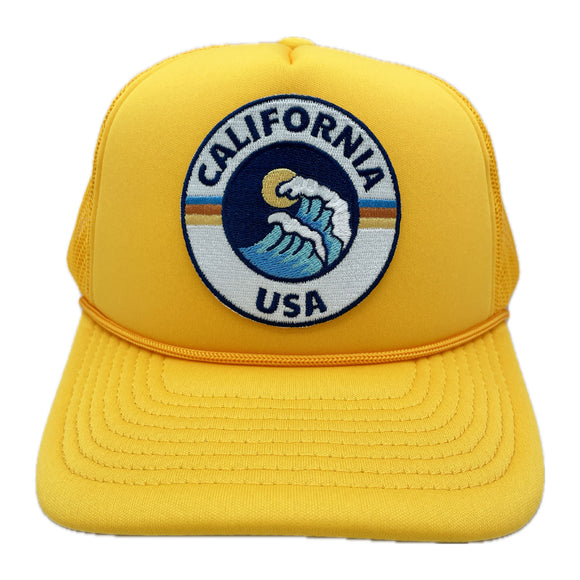 California Trucker Hat - Retro Sun Snapback California Hat