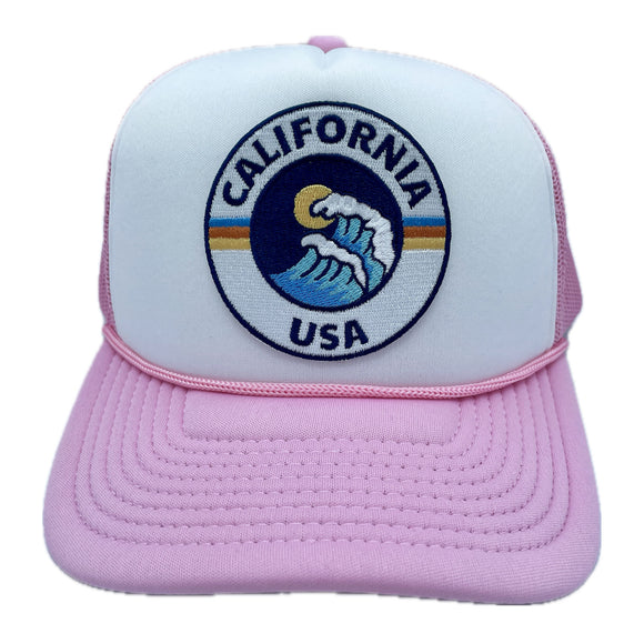 California Trucker Hat - Retro Sun Snapback California Hat