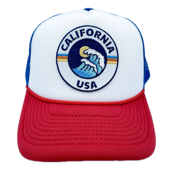 California Trucker Hat - Retro Sun Snapback California Hat / Adult Hat