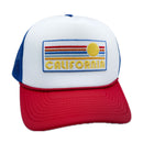 California Trucker Hat - Retro Sun Snapback California Hat-10