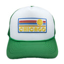 Chicago Trucker Hat - Retro Sun Snapback Chicago, Illinois Hat-5