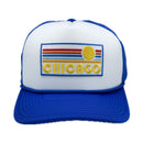 Chicago Trucker Hat - Retro Sun Snapback Chicago, Illinois Hat-10