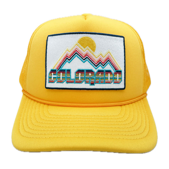 Colorado Trucker Hat - Retro MTN Snapback Colorado Hat