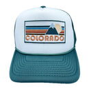 Colorado Trucker Hat - Retro Mountain Colorado Snapback Hat-1