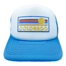 Colorado Trucker Hat - Retro Sun Snapback Colorado Hat-1