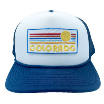 Colorado Trucker Hat - Retro Sun Snapback Colorado Hat - 0