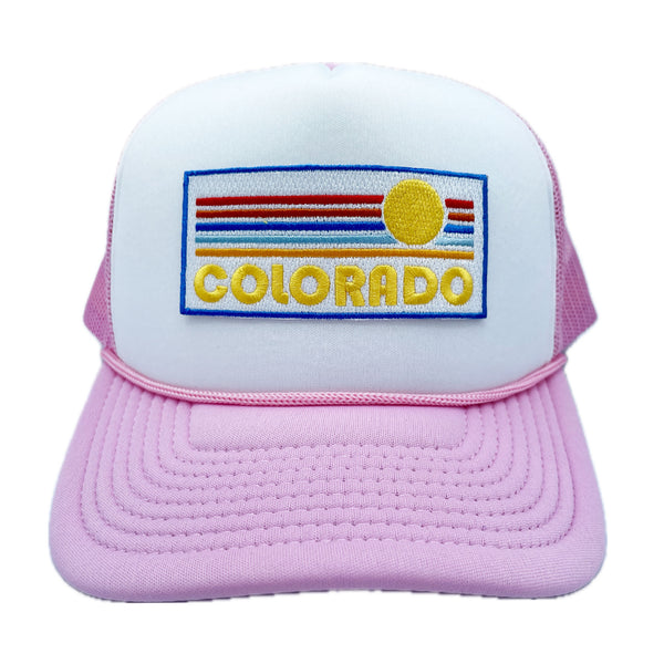 Colorado Trucker Hat - Retro Sun Snapback Colorado Hat / Adult Hat