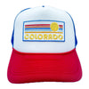 Colorado Trucker Hat - Retro Sun Snapback Colorado Hat / Adult Hat