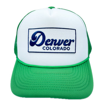 Buy kelly-green Denver, Colorado Trucker Hat - Retro Snapback Denver Hat