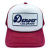 Kid's Denver, Colorado Hat (Ages 2-12) - Retro Denver Trucker Snapback Toddler Hat / Kid's Hat