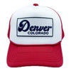 Kid's Denver, Colorado Hat (Ages 2-12) - Retro Denver Trucker Snapback Toddler Hat / Kid's Hat