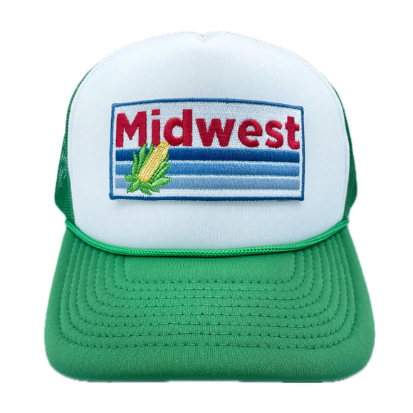 Midwest Trucker Hat - Retro Corn Midwest Snapback Hat