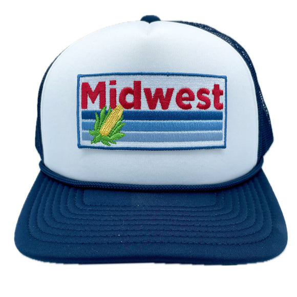 Midwest Trucker Hat - Retro Corn Midwest Snapback Hat