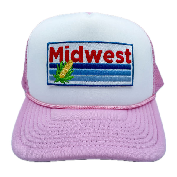 Midwest Trucker Hat - Retro Corn Midwest Snapback Hat /Adult Hat