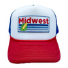 Midwest Trucker Hat - Retro Corn Midwest Snapback Hat /Adult Hat