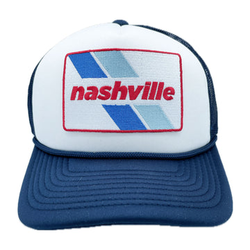 Buy navy-blue Nashville, Tennessee Trucker Hat - Retro Snapback Nashville Hat