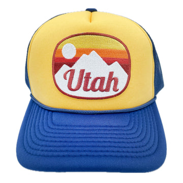 Utah Trucker Hat - Retro Utah Snapback Hat - 0