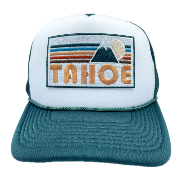 Lake Tahoe, California Trucker Hat - Retro Mountain Snapback Lake Tahoe Hat