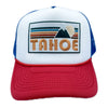 Lake Tahoe, California Trucker Hat - Retro Mountain Snapback Lake Tahoe Hat /Adult Hat