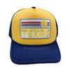 Texas Trucker Hat - Retro Sun Texas Snapback Hat