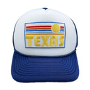 Texas Trucker Hat - Retro Sun Texas Snapback Hat-7
