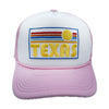 Texas Trucker Hat - Retro Sun Texas Snapback Hat