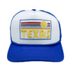 Texas Trucker Hat - Retro Sun Texas Snapback Hat