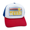 Texas Trucker Hat - Retro Sun Texas Snapback Hat