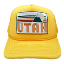 Utah Trucker Hat - Retro Mountain Utah Snapback Hat-3