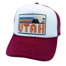 Utah Trucker Hat - Retro Mountain Utah Snapback Hat-5