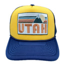 Utah Trucker Hat - Retro Mountain Utah Snapback Hat-2